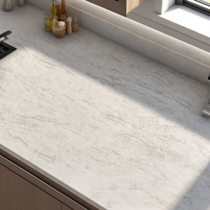 Pierre de quartz artificielle polie à la main, moderne et écologique, 2025 personnalisé, comptoir imprimé en 3D pour armoire de cuisine et de salle de bain d'hôtel - Product Image 5