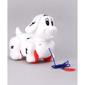 Naughty <b>Dog</b> Pull-Along <b>Toy</b> Mischievous Pup for Fun <b>Walks</b> Made of Soft Plastic - Product Image 1