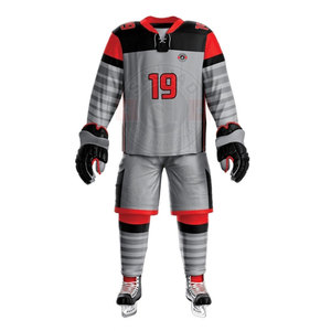Uniforme de Hockey sur glace 100% Polyester, nouveau Design, tenue de Sport d'équipe personnalisée, bon marché - Product Image 4