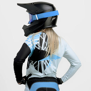 Maillot de moto d'été du logo personnalisé du fournisseur OEM pour femmes tissu en maille respirant grande taille services de marque privée hiver - Product Image 3