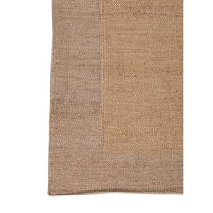 Tapis en jute et chanvre tissé plat beige et marron Daaira PDJT-388 pour usage domestique - Product Image 4