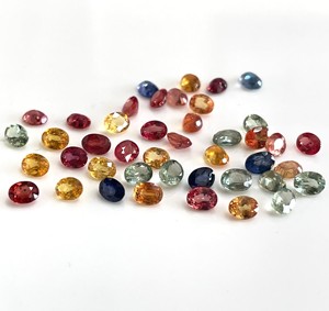 Saphir multicolore chauffé naturel 3x5mm ovale Facette excellente qualité-saphir en vrac - Product Image 6