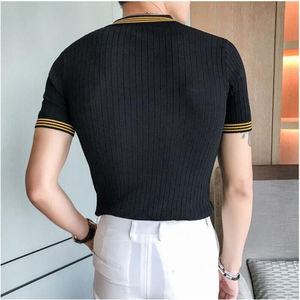 Polo de media manga para hombre al por mayor, camiseta de golf deportiva de algodón 100%, impresión personalizada, bordado, antiarrugas, muestra gratis - Product Image 5