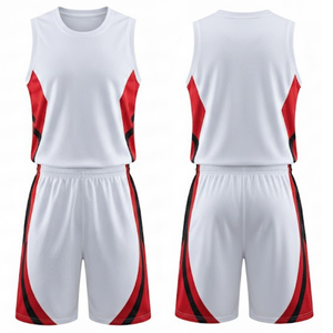 Conjunto de Uniforme de Baloncesto sin Mangas de Malla de Secado Rápido al por Mayor - Ropa Deportiva Transpirable con Impresión de Logotipo Personalizado para Entrenamiento de Equipos - Product Image 1