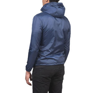 Chaqueta cortavientos azul marino para hombre de alta calidad, mezcla de nailon y poliéster, capucha adjunta, bolsillos laterales, High Street SPORTAR INT - Product Image 5