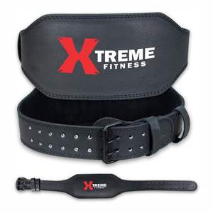 Ceinture de musculation en cuir de vachette respirante et résistante, rembourrée, soutien lombaire, trous réglables pour l'entraînement en salle de sport, soulevé de terre - Product Image 3