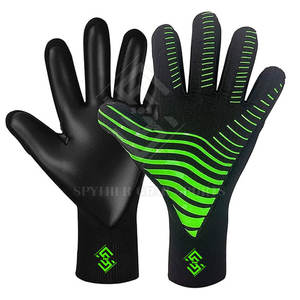 Gants de gardien de but de haute qualité et confortables avec paume en latex antidérapante, design aéré, fermeture à crochets et boucles et protection des doigts - Product Image 2