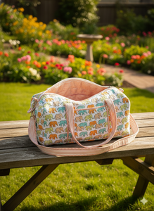 Bolsa de Viaje de Fin de Semana de Lujo, Hecha a Mano en India, de Algodón Acolchado, Ligera, con Correa de Hombro, Estilo Boho, Portátil, para Gimnasio y Viajes de Fin de Semana - Product Image 2