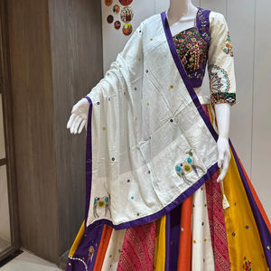 Multi Concept Designer Chaniya Choli Set Pure Jaam Cotton <b>Fabric</b> Traditional <b>Indian</b> Ethnic Wear - Product Image 6