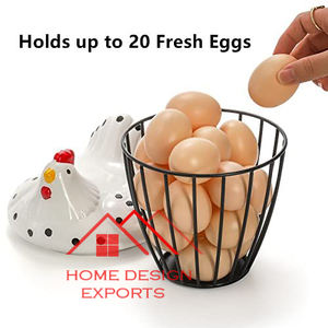 Conception finie pour comptoir de cuisine meilleure vente accessoires de cuisine porte-oeufs décoratif porte-oeufs en métal en argent - Product Image 5