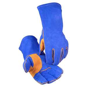Gants de soudage en cuir de protection contre la chaleur, résistance à la chaleur, gants de sécurité personnalisés non rigides, imperméables, antidérapants, durables - Product Image 1