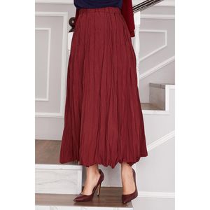 Kras Claret ฮิญาบสีแดงกระโปรงยาวสไตล์เด็กผู้ชาย - Product Image 4