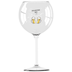 Bicchiere da vino personalizzato in Tritan per feste in piscina, design europeo, stampa digitale personalizzata, trasparente, nessun minimo d'ordine, prodotto in Francia - Product Image 1