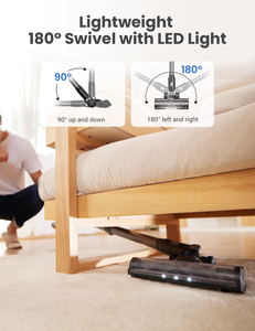 Aspirateur sans fil Liberbot W3 avec fonction de lavage, aspiration de 45 kPa, moteur de 500 W, autonomie de 60 minutes, certifié FCC CE RoHS - Product Image 5