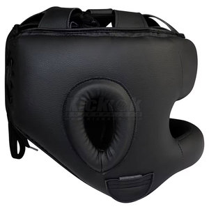 High Quality Leather <b>Head</b> Guard Reinforced Padding Sweat Resistant Inner Eco-Friendly Protective for Martial Arts <b>Training</b> - Product Image 3