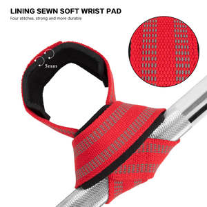 Sangles de poignet pour musculation en forme de 8 avec logo personnalisé en gros, accessoire de sport d'hiver tendance pour la musculation et l'entraînement en salle de sport - Product Image 5