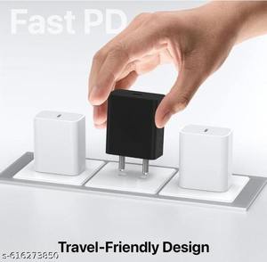 Adaptateur de chargeur mural USB-C vers USB-C 45W, charge rapide PD pour smartphones, montres intelligentes et écouteurs - Sûr et fiable - Product Image 3