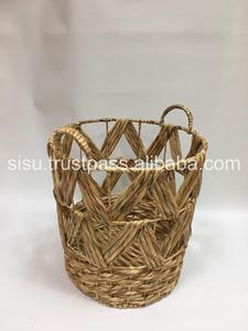 Panier de jacinthe d'eau artisanale de haute qualité pour le stockage du Viet Nam à bon prix - Product Image 4