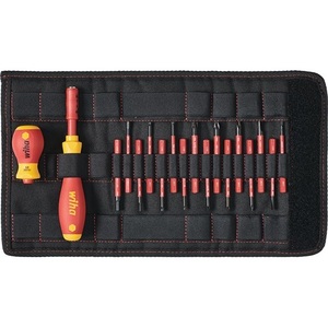 For WIHA SlimVario 18-Piece VDE Insulated <b>Screwdriver</b> Set with Interchangeable Blades - Product Image 1