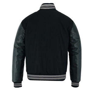 Chaqueta Universitaria Unisex de Lana con Mangas Personalizadas, Bordado de Parches, Chaqueta Deportiva de Invierno Resistente al Viento - Product Image 6