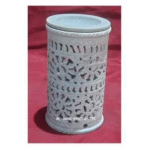 Attractive Looking Handmade Natural Soapstone Carving Bakhoor Burner Round Shape Glossy surface Used For Wedding Gifting Purpose - Product Image 2