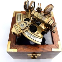 Meilleur article cadeau Sextant en bronze nautique Instrument de navigation en laiton massif Astrolabe maritime Sextant en laiton antique
