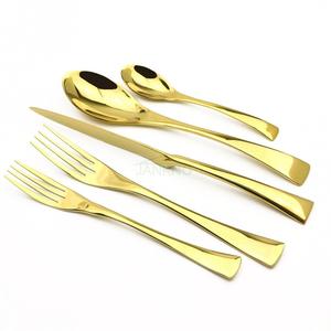 Artículos de cubiertos Juego de 4 cucharas con acabado chapado en oro de lujo Diseño de piña Juego de cubiertos Hogar Cocina Boda Catering Uso - Product Image 6