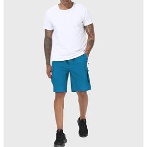 Pantalones Cortos Deportivos de Compresión para Hombre, Transpirables, de Secado Rápido, Ecológicos, de Tela Oxford, Cintura Media, con Bolsillos, Lavados - Product Image 5