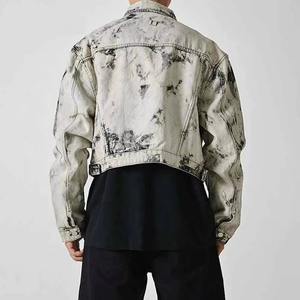 เสื้อแจ็คเก็ตมอเตอร์ไซค์ผ้าแคนวาสทรงครอปสำหรับผู้หญิง ผ้าฝ้ายระบายอากาศ ปกพับได้ สไตล์ขาดๆ - Product Image 3