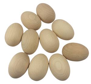 Artistic Folk <b>Wood</b> <b>Crafts</b> Natural Beech Easter Eggs Set Decorative Ornaments for Spring for Wooden Boxes Wall Signs Easter Gift - Product Image 4