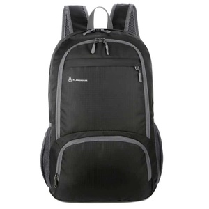 Blue Nylon <b>Backpack</b> <b>25L</b> Waterproof Multiple Pockets Unisex Softback Minimalist Style Zipper Outdoor Hiking Bag - Product Image 4