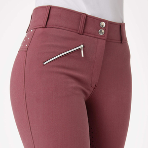 Jodhpurs d'équitation durables pour femmes en matériau extensible léger tissu résistant à l'humidité genoux renforcés à vendre - Product Image 4