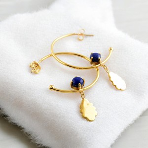 Boucles d'oreilles en argent sterling 925 plaqué or 18 carats faites à la main en lapis-lazuli naturel bijoux de déclaration - Product Image 5