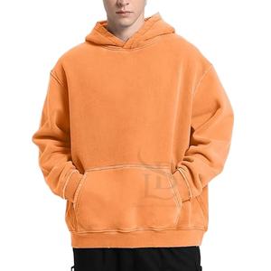 เสื้อฮู้ดกันหนาวผ้าฝ้ายสำหรับผู้ชาย, เสื้อฮู้ดโอเวอร์ไซซ์หนาผ้าฝ้าย100% - Product Image 5