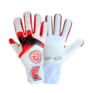 Manejo de pelota de nivel superior Guantes de portero de cuero Premium personalizables Inyección de goma duradera Cortes personalizables Tamaños Colores - Product Image 1