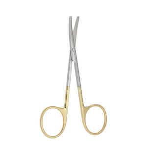 Tijeras quirúrgicas profesionales Super Cut Curved Half Gold Patrón delicado Blunt 150 mm 4,5 pulgadas Tijera médica - Product Image 5