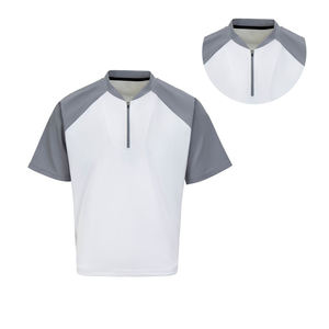 Veste de frappe de baseball unisexe à fermeture éclair personnalisée 1/4 à manches courtes support d'échauffement coupe-vent avant Logo décontracté tissu tissé équipe d'automne - Product Image 4