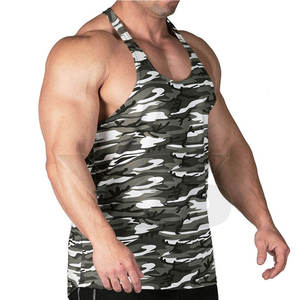 Fitness Workout Shirt <b>Men</b> Gym <b>Singlet</b> Spandex Custom Design Workout <b>Men</b> Gym <b>Singlet</b> - Product Image 2