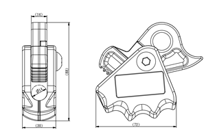 YAG002 - Dispositivo de Seguridad para Cuerdas de 14 mm, Acabado Anodizado en Aleación de Aluminio - Product Image 4