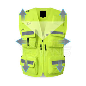 Meilleur matériel gilet de sécurité haute visibilité dernière conception avec logo personnalisable étanche nouvelle arrivée vente en ligne - Product Image 4