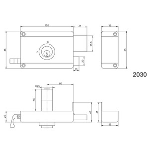 Poignée de porte en bronze indien antique avec clé en alliage de zinc, poignée de porte intérieure robuste, serrures de porte morden - Product Image 6