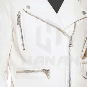 Chaqueta de cuero con Cuello clásico para mujer, venta al por mayor de OEM, ropa de abrigo de invierno con costuras duraderas y ajuste elegante para clima frío - Product Image 5