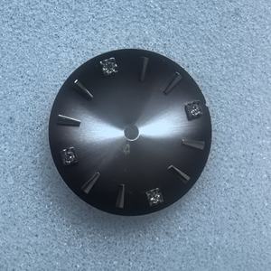 Logotipo personalizado NH35 28,5mm Sunrayl Diamond Indexes Reloj Dial Reloj Movimiento Accesorios Piezas Caja Reloj personalizado Dial - Product Image 1