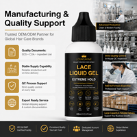 Gel Coiffant Liquide Fixation Forte pour Perruques à Dentelle, Contrôle des Bords, Fabricant OEM Marque Privée