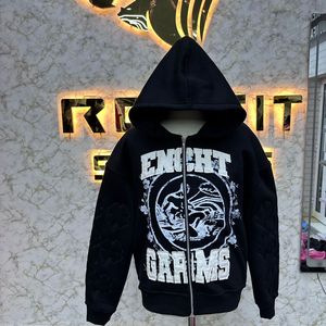 Sweat à capuche zippé avec logo personnalisé le plus demandé Puff Printed fabriqué en usine prix bon marché sweats à capuche pour hommes vente à chaud - Product Image 1