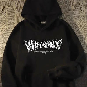 Sweat à capuche hommes graphique vif Rose imprimé sweats à capuche en coton américain rétro personnalité Streetwear décontracté sweat à capuche vêtements pour hommes - Product Image 4