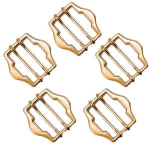 Hebillas de Metal Doradas Mate de Doble Punta al por Mayor para Zapatos, Sandalias, Bolsos, Cinturones, Accesorios de Ferretería, OEM - Product Image 1