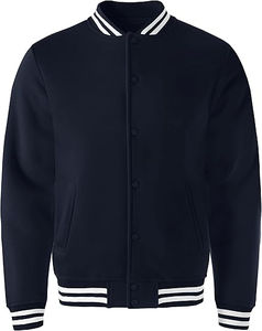 Chaqueta clásica de alta calidad para hombre con cuello a rayas y botones Letterman Varsity School para hombre, bolsillos con capucha, tela tejida - Product Image 6