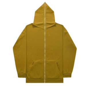Sweats à capuche longs zippés à logo personnalisé Sweat-shirt à capuche décontracté pour homme avec poches Veste à fermeture éclair Fournisseur en gros OEM - Product Image 1