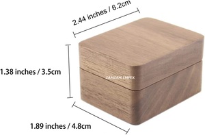 Support pour bagues en bois de manguier peint pour 3 bagues, artisanal, moderne, durable, présentoir et organisateur de bijoux - Product Image 6